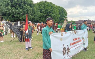 Karnaval Tim Budaya  SMA Negeri 1 Cangkringan Pameran Potensi Daerah Sleman 2023