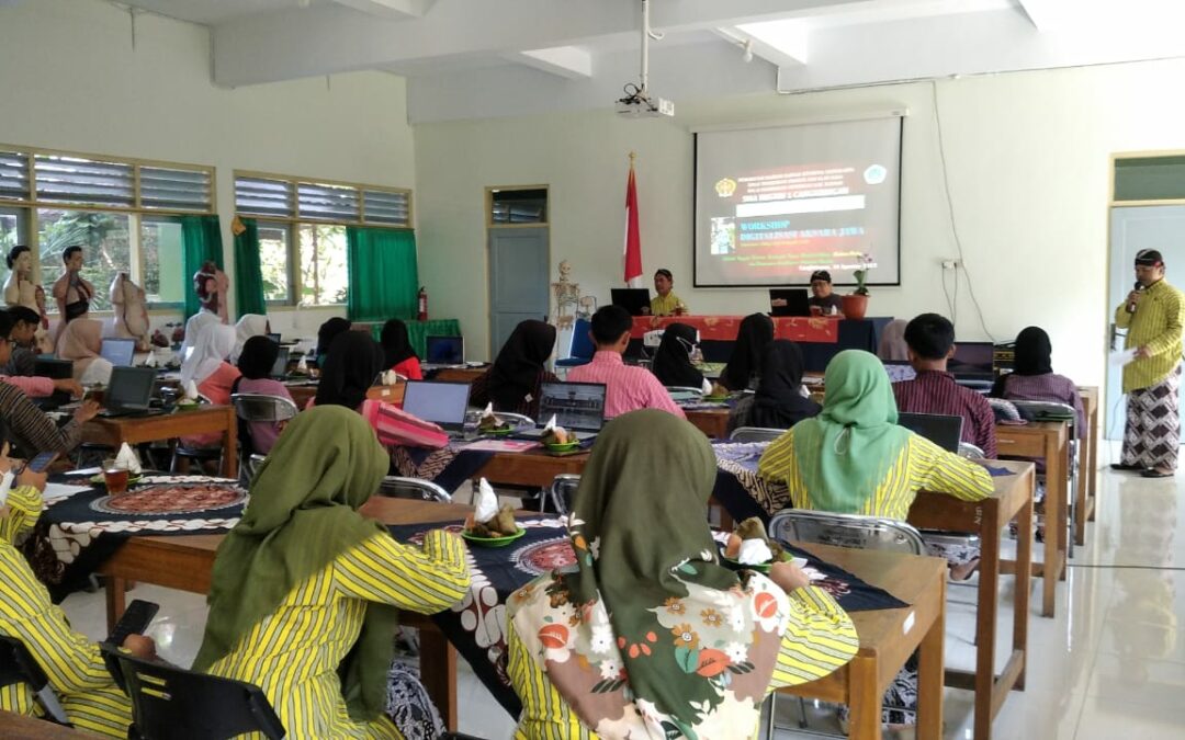 Workshop Digitalisasi Aksara Jawa Kamis Pahingan di SMA Negeri 1 Cangkringan