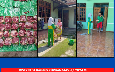Distribusi Daging Kurban 1445 H / 2024 M di SMA Negeri 1 Cangkringan Ramah Lingkungan