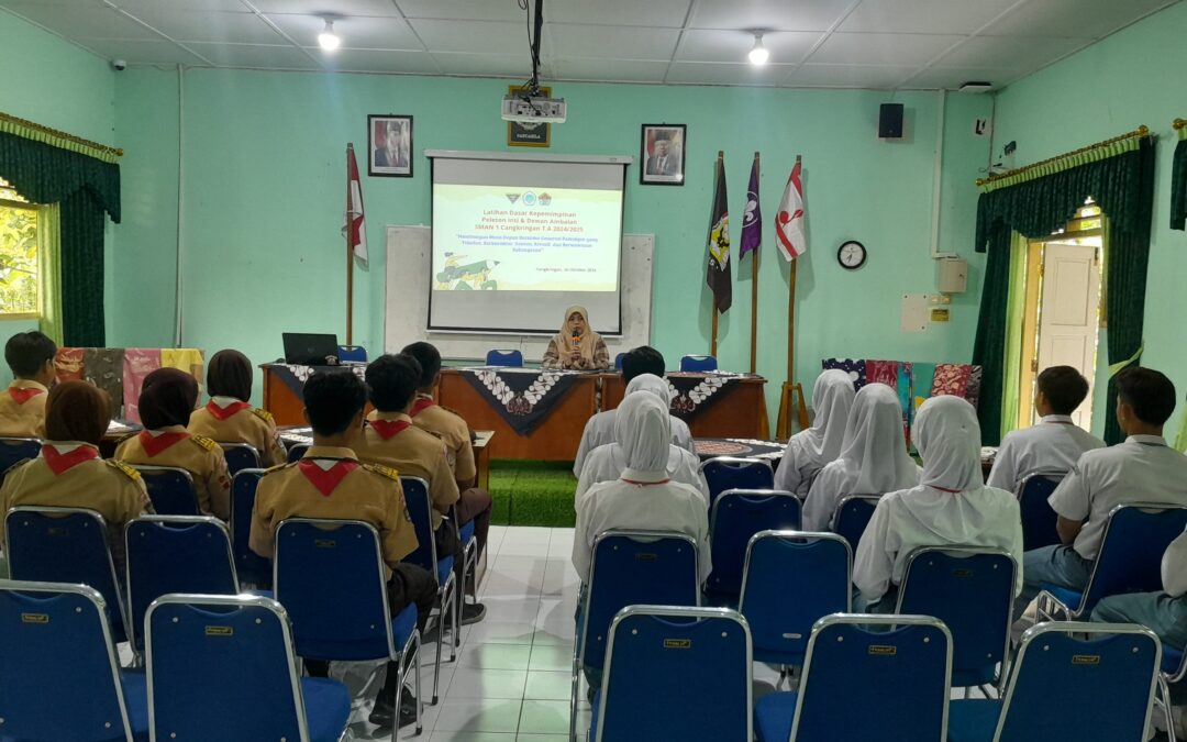 LATIHAN DASAR KEPEMIMPINAN PELETON INTI –TONTI-  SMA NEGERI 1 CANGKRINGAN PERIODE 2024/2025