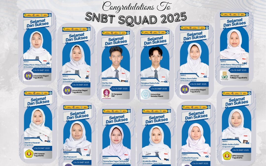 Murid SMA Negeri 1 Cangkringan 12  Lolos UTBK-SNBT 2025, 2  Lolos Jalur Kesehatan Simama