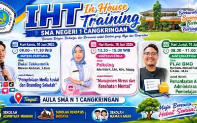 IN HOUSE TRAINING PENDIDIK DAN TENAGA KEPENDIDIKAN SMANCA “ Bersama Belajar, Berkarya, dan Berinovasi untuk Maju Berprestasi”